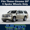'15-18 Chevrolet Suburban LTZ 1500 20x9 Chrome Wheel Center Cap 20942001