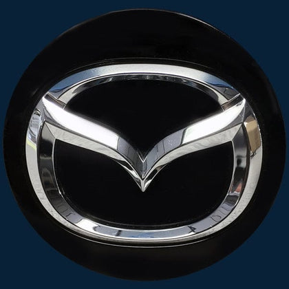 Mazda Aluminum Wheel Gloss Black Button Center Cap BBM237190-BLK