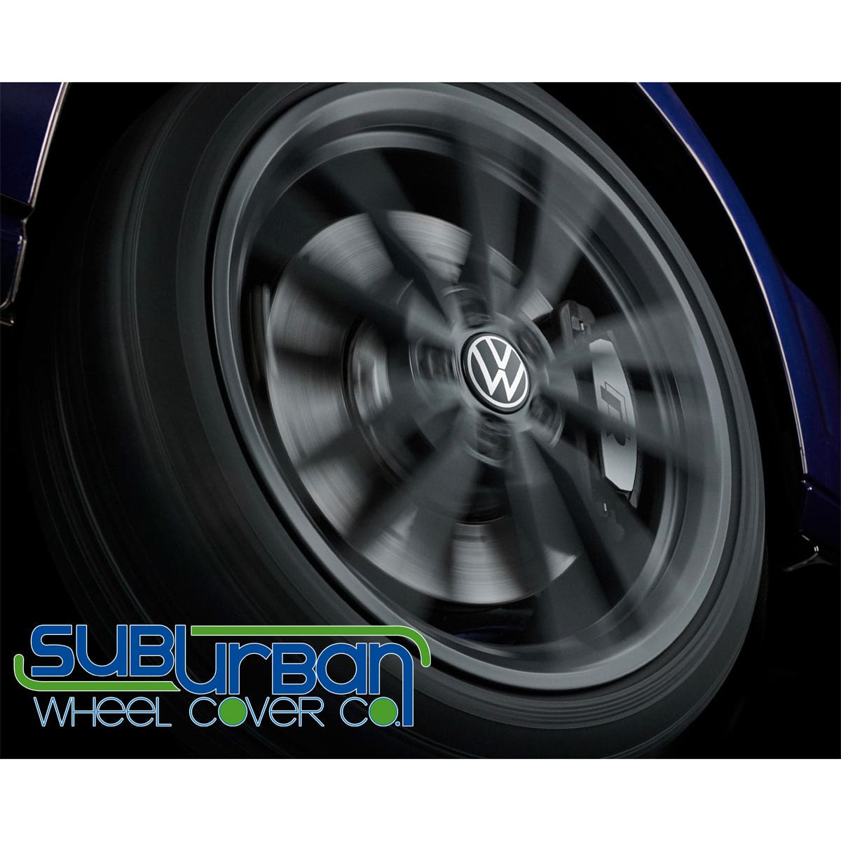 VW Golf R / GTI Dynamic Non Rotating Center Caps | 000071213D 