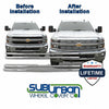 '15-19 Chevrolet Silverado 2500HD Chrome Grille Insert GI/132 Before After