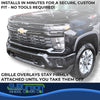 '24-25 Chevrolet Silverado 2500 / 3500 HD Gloss Black Grille Insert GI/208BLK