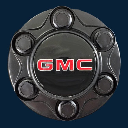 '88-99 GMC Sierra 1500 6 Lug Black Center Caps 1622CC-GMC