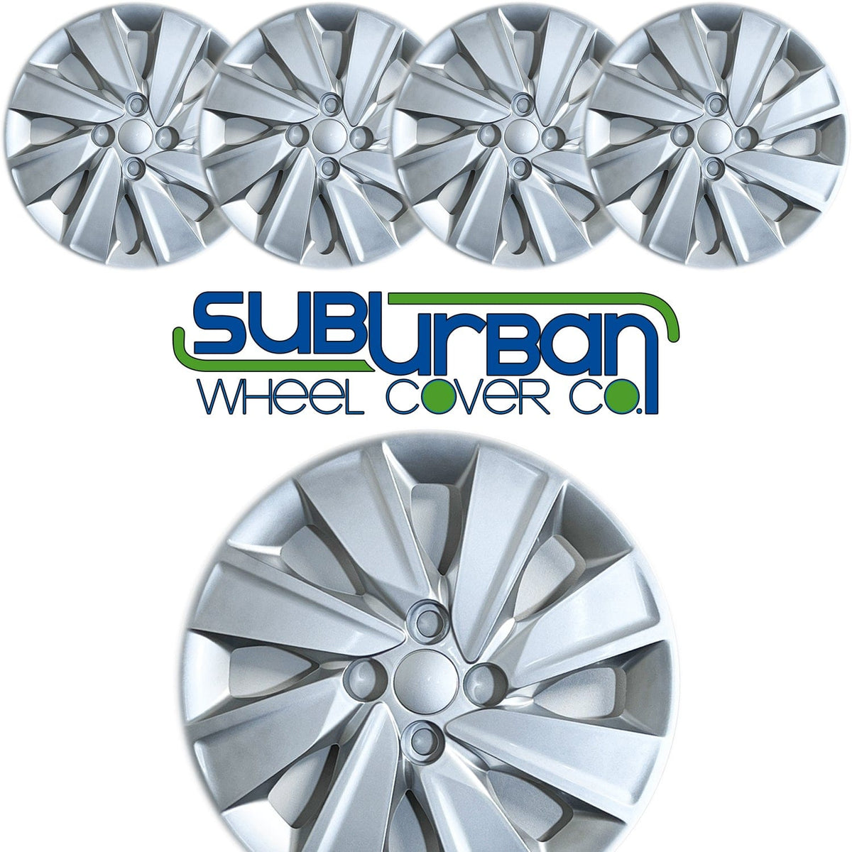 Kia Rio Style 15" Replacement Hubcaps 54915S Suburban Wheel Cover
