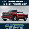 '14-18 Chevrolet Silverado High Country 20x9 Chrome Wheel Center Cap 5653CC NEW