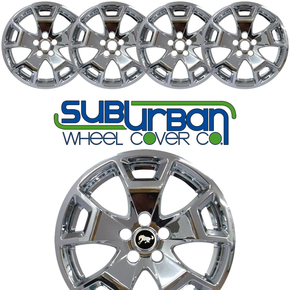 Gloss Black Wheel Skins For 2021-2023 Ford Bronco Sport – Set Of 4 (IMP476BLK)