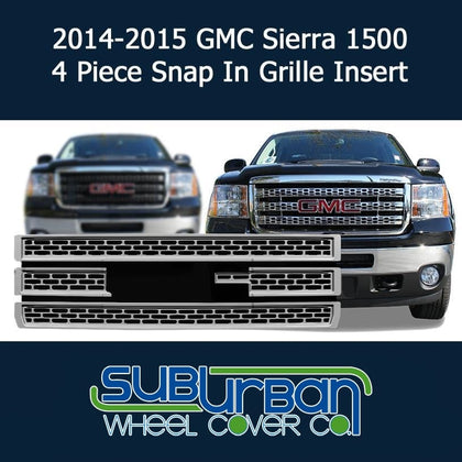 '14-15 GMC Sierra 1500 ABS Chrome Grille Insert GI/123